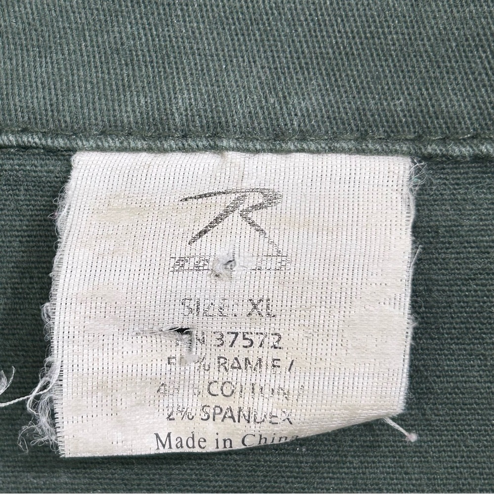 Vintage Painted Jacket Size XL Military Green Utility Jacket Size XL - Picture 12 of 14